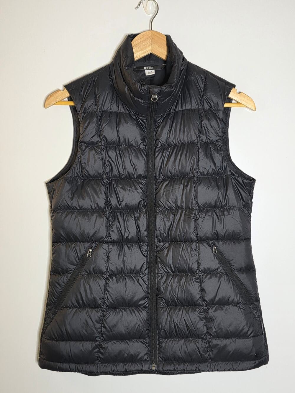 REI COOP Black Quilted Puffer Vest Women's Small Excellent Condition